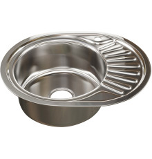 Кухонная мойка Mixline 528190 левая, полированная, 0.6 мм