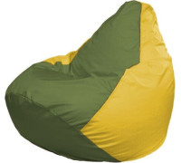 Кресло-мешок Flagman Груша Макси Г2.1-228 желтый/оливковый