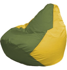 Кресло-мешок Flagman Груша Макси Г2.1-228 желтый/оливковый