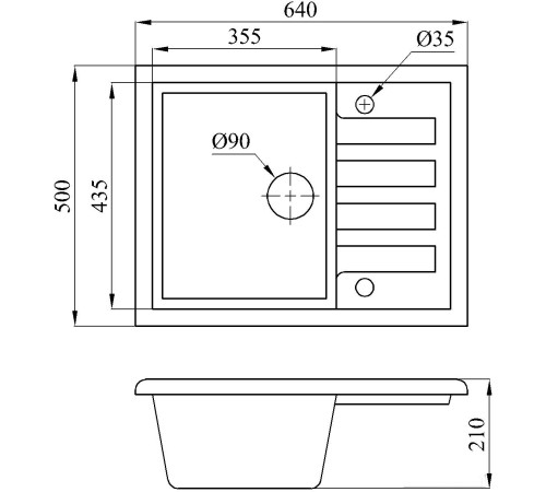 Кухонная мойка БелЭворс Vega L темно-бежевый, без сифона