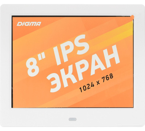 Цифровая фоторамка Digma PF-843 белый