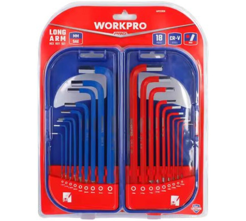 Набор ключей Workpro WP222038 18 предметов