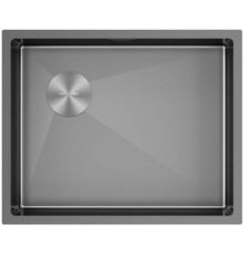 Кухонная мойка Paulmark Next-Skew 54-L UNI PM885444-L-GM вороненая сталь