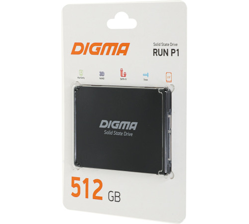 SSD Digma Run P1 512GB DGSR2512GP13T