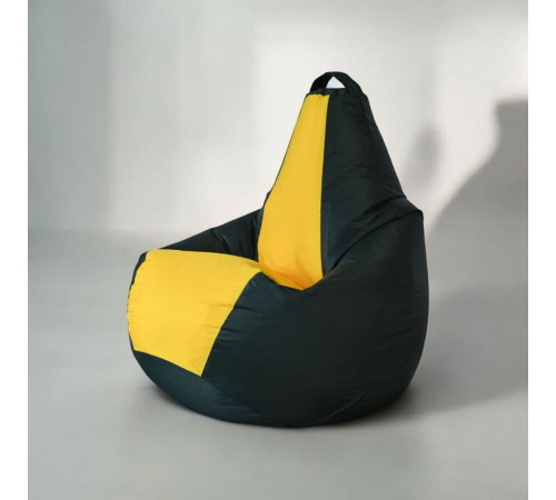 Кресло-мешок Mio Tesoro Груша Kombo XXL GF-130x85-ZZH зеленый/желтый
