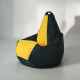 Кресло-мешок Mio Tesoro Груша Kombo XXL GF-130x85-ZZH зеленый/желтый