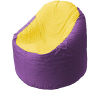 Кресло-мешок Flagman Bravo B1.1-37 фиолетовый/желтый