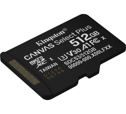 Карта памяти Kingston Canvas Select Plus microSDXC 512GB SDCS3/512GBSP
