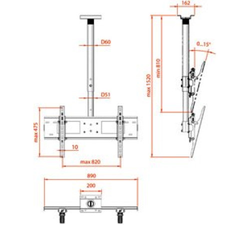 Кронштейн для телевизора Electric Light КБ-01-35