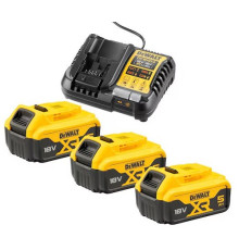 Аккумулятор с зарядным устройством DeWalt DCB1104P3 18В/3x5 Ач + 12-18В