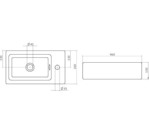 Умывальник Santek Эрис-46 46x26 [1.WH30.1.972]