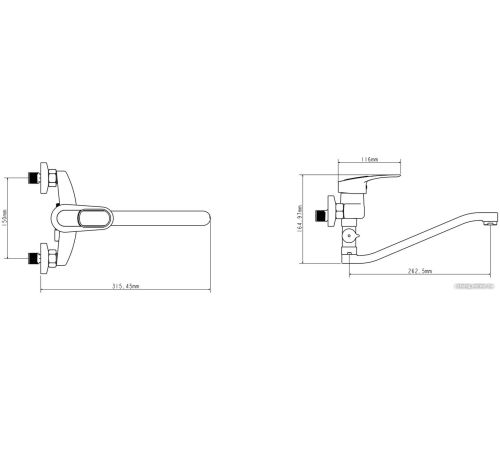 Смеситель Ekko E21028