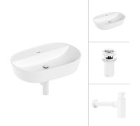 Умывальник Lauter 21460-60 + клапан 21190W + сифон 21635W белый матовый