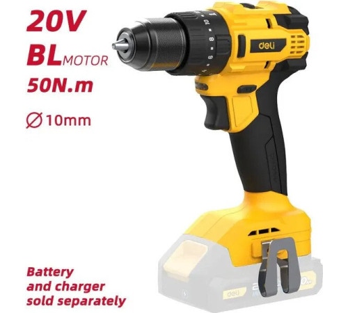 Ударная дрель-шуруповерт Deli EDC150Z без АКБ