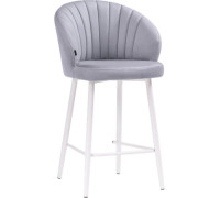 Стул с подлокотниками Woodville Бэнбу полубарный Velutto 49/белый