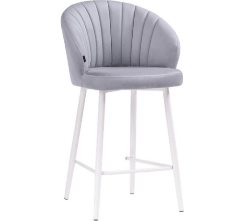 Стул с подлокотниками Woodville Бэнбу полубарный Velutto 49/белый