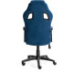 Кресло TetChair Driver флок/ткань, синий/серый
