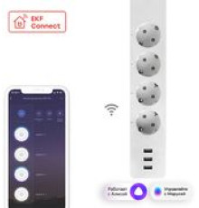 Умный удлинитель EKF Connect PRO Wi-Fi c USB RCE-2-WF
