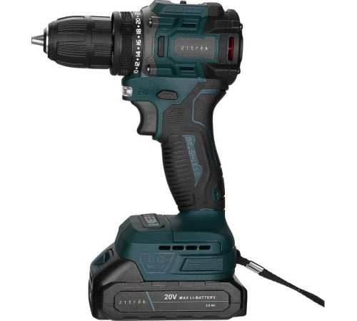 Дрель-шуруповерт Zitrek Greenpower 20 PRO 085-1314 с 2-мя АКБ, кейс