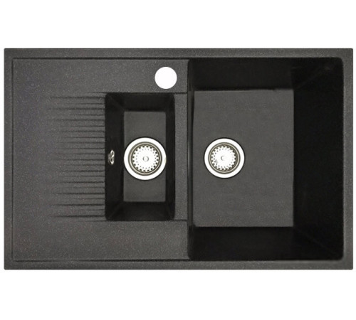 Кухонная мойка БелЭворс Forma R + смеситель W74004-2 + дозатор L405F черный