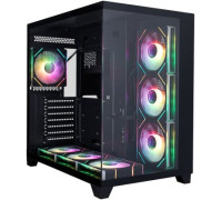 Корпус 1stPlayer MEGAVIEW MV8-TP ARGB MV8-TP-BK-6FC7R-1FC7-HUB2 черный