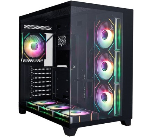 Корпус 1stPlayer MEGAVIEW MV8-TP ARGB MV8-TP-BK-6FC7R-1FC7-HUB2 черный