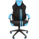 Кресло CHAIRMAN Game 26 черный/голубой