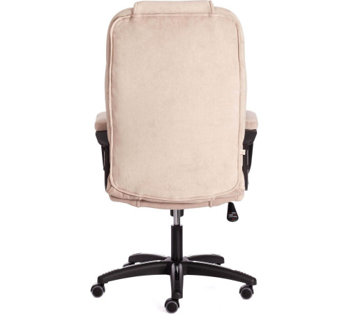 Кресло TetChair Bergamo флок, хром/бежевый