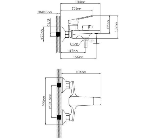 Комплект смесителей AV Engineering AVWIN3-A165-130