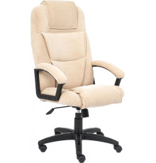 Офисное кресло TetChair Bergamo флок бежевый