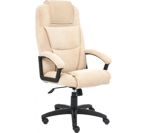Офисное кресло TetChair Bergamo флок бежевый