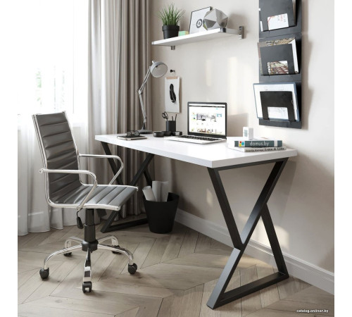 Стол Домус СП014B-8685 12.014.401.02 черный/белый