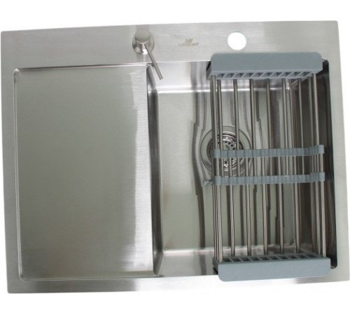 Кухонная мойка Wisent WS-36550-R/GER013 с сифоном, дозатором и коландером