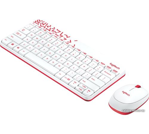 Офисный набор Logitech MK240 Nano 920-008160 белый