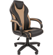 Офисное кресло CHAIRMAN 299 экопремиум, черный/бежевый