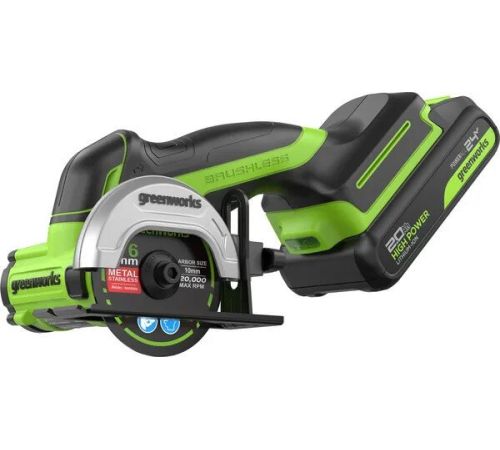 Угловая шлифмашина Greenworks GD24UCS 3402007CUA с 1-им АКБ