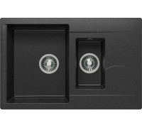 Кухонная мойка Polygran Brig-770 черный 16