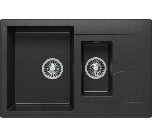 Кухонная мойка Polygran Brig-770 черный 16