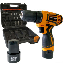 Дрель-шуруповерт Partisan AD-12.14BPSN с 2-мя АКБ, кейс, оснастка