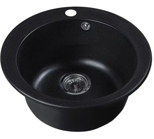 Кухонная мойка Marblan Orbi оникс, с сифоном