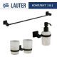 Набор аксессуаров для ванной Lauter 21SH6082 + 21SH6172 + 21SH6012 Matt Black, 3 предмета