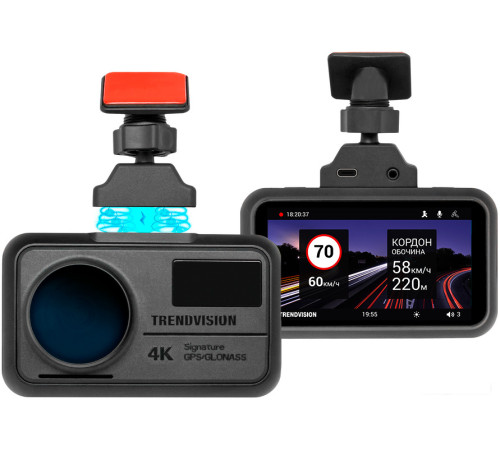 Видеорегистратор-GPS информатор 2в1 TrendVision TDR-725 Real 4K