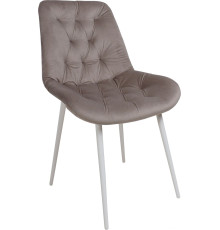 Стул Алвест Av 435 светло-коричневый бархат H-61/белый