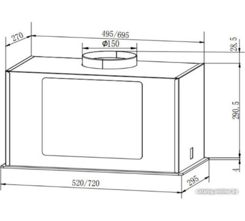 Кухонная вытяжка Faber Aria BK 52 305.0702.957