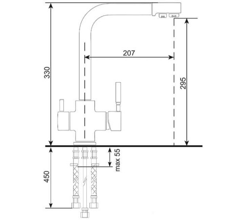 Смеситель Ulgran U-016 302 песочный