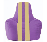 Кресло-мешок Flagman Спортинг С1.1-107 сиреневый/бежевый