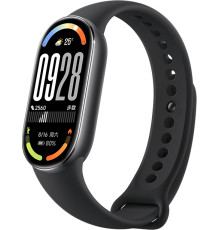 Фитнес-браслет Xiaomi Smart Band 10 черный, с черным силиконовым ремешком, международная версия