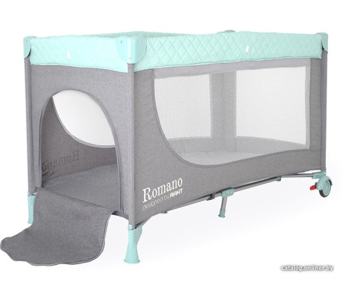 Манеж-кровать Rant Romano RP100 grey/green