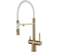 Смеситель Rose R958G золотой сатин