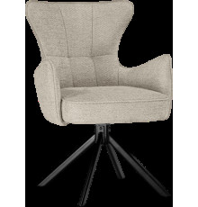 Стул с подлокотниками Woodville Atlanta поворотный бежевый/черный